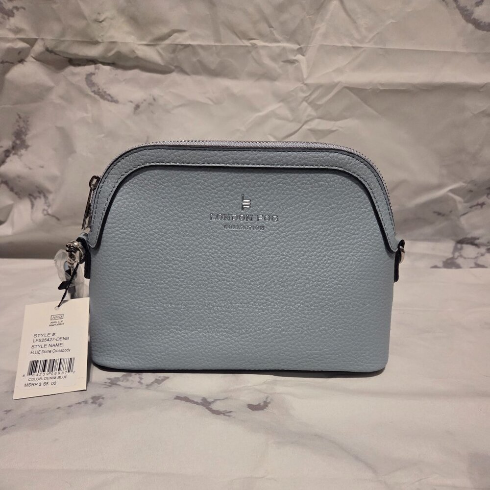 London Fog Ellie Dome Crossbody in Powder Blue #0005